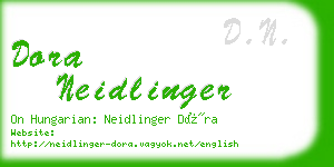 dora neidlinger business card